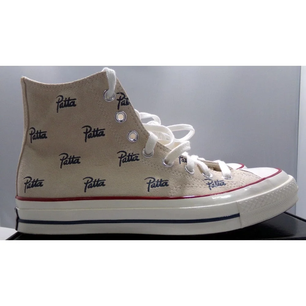 Converse Men's X Patta Chuck 70 Sneakers Natural Ivory A12831C Hight Top Size 9 - Picture 6 of 8